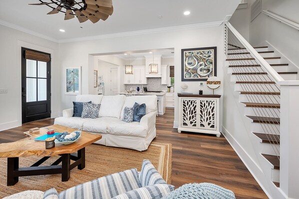 TV connectée, cheminée