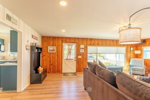 Televisión, chimenea y videojuegos 