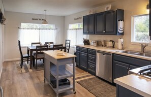 Fridge, microwave, oven, stovetop - Coastwood is a great coastal 4 bedroom house just minutes from the beach! (Fort Bragg)