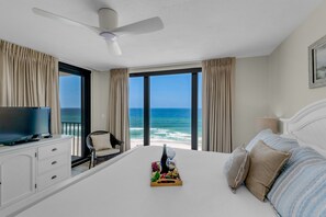 2 bedrooms, iron/ironing board, free WiFi, bed sheets - COMPLETELY UPDATED! BREATHTAKING GULF FRONT! LARGE POOL! (Panama City Beach)