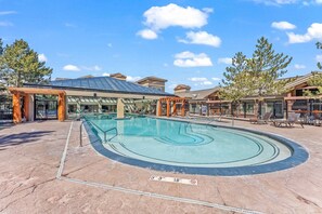 Indoor pool, a heated pool