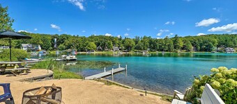 Lakefront Newaygo Home - Private Dock, Kayaks