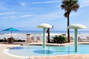 Indoor pool - Direct Oceanfront Condo | Balcony Views | Sleeps 6 | Free Daily Activities Included (Daytona Beach)