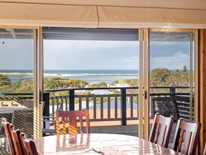 Enjoy ocean views from the comfort of your room, with a balcony and seating area.