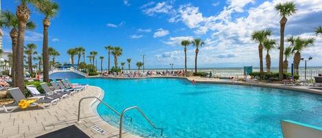 Indoor pool, outdoor pool