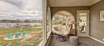 Boho Chic Lakefront Retreat by Chatuge Home Concierge | Hot Tub • Fire Pit • Dock • Kayaks