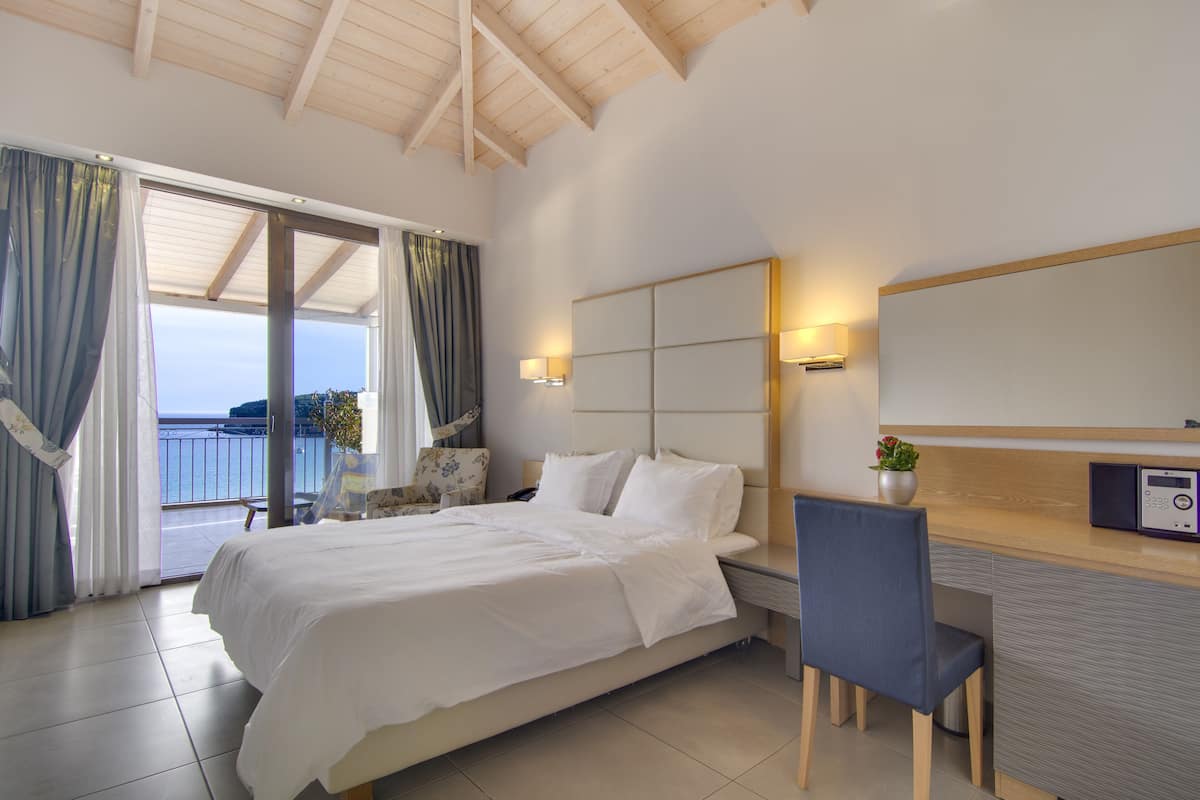 Superior Double Room with Balcony and Full Sea View | 2 bedrooms, down comforters, in-room safe, individually decorated