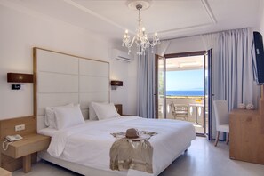 Superior Double Room with Balcony and Sea View | In-room safe, individually decorated, individually furnished - Valtos Beach Hotel (Parga)