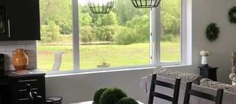 Private country suite on pond located In Amish country. Only 5 min from Norwich