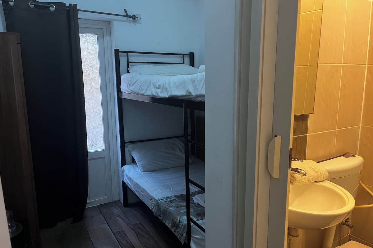 Minibar, tabla de planchar con plancha, wifi gratis y ropa de cama