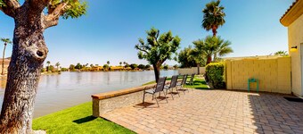 Lakefront home with private pool, kayak, cornhole, & pool table