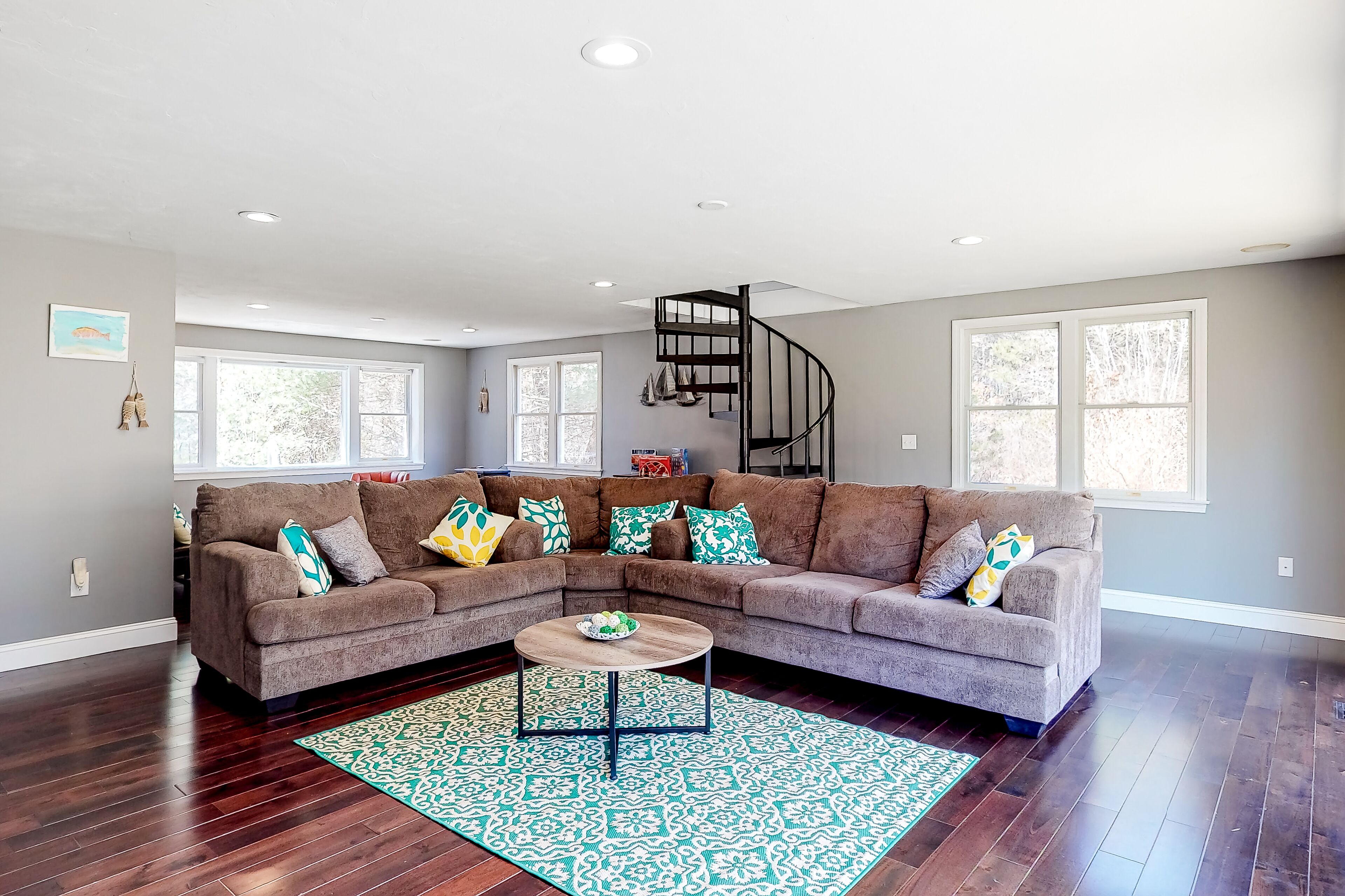 Spacious home with tree-lined yard, deck, Ping-Pong, air hockey & washer/dryer