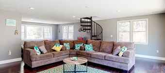 Spacious home with tree-lined yard, deck, Ping-Pong, air hockey & washer/dryer