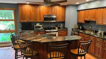 Microwave, stovetop, dishwasher