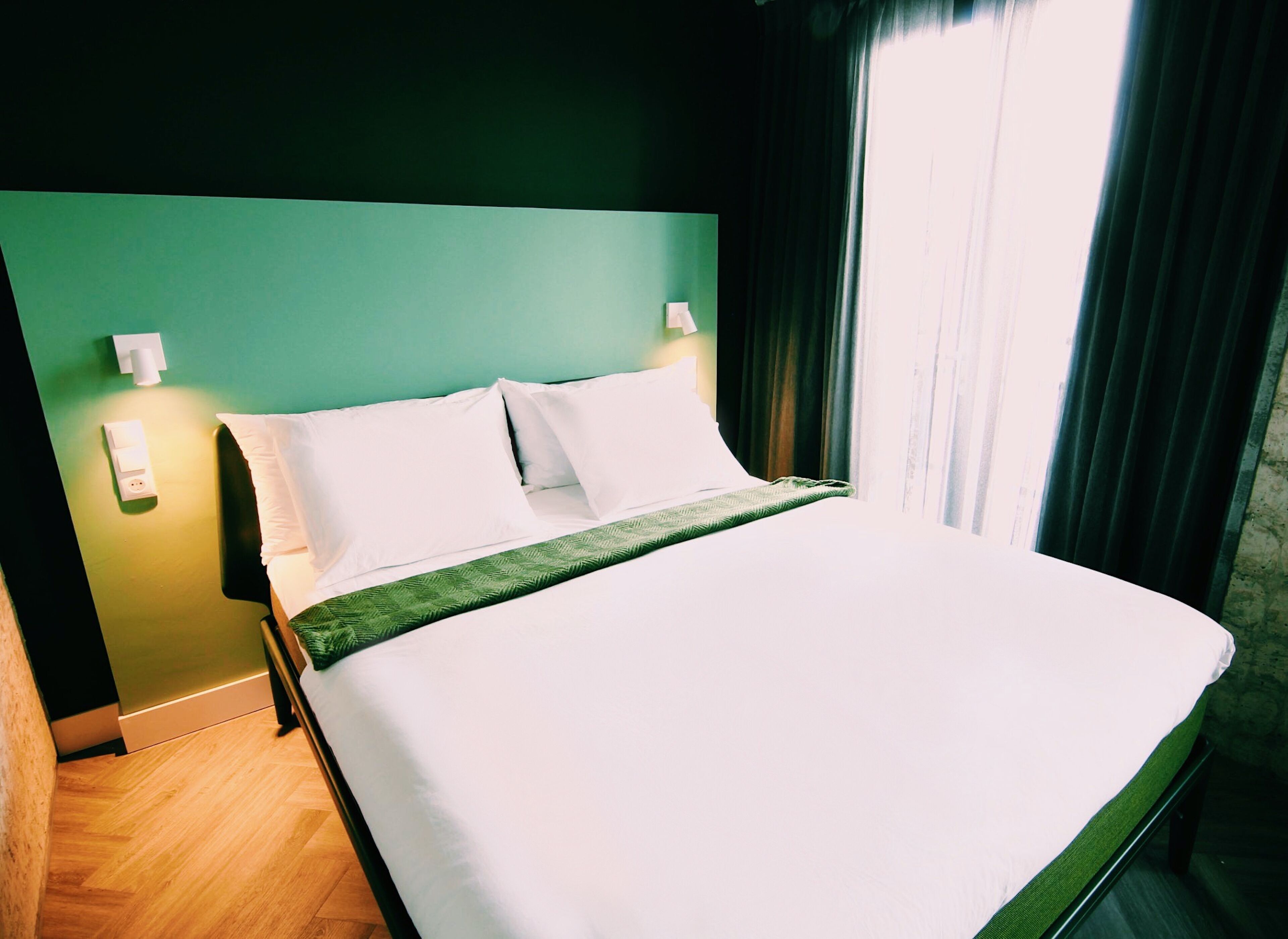 Hypo-allergenic bedding, free minibar, in-room safe