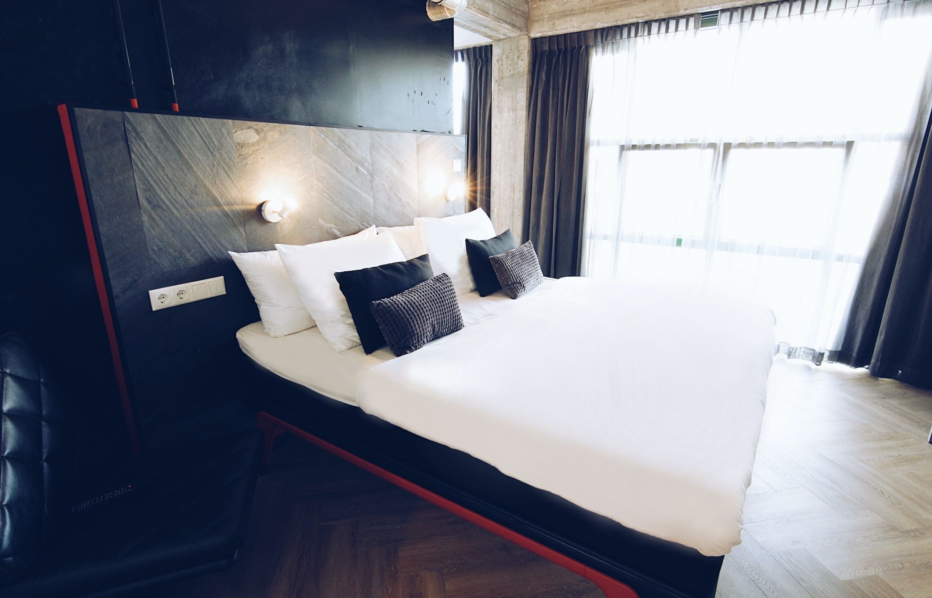Hypo-allergenic bedding, free minibar, in-room safe