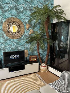 2 chambres, lit de bébé portatif, accès à Internet, literie fournie