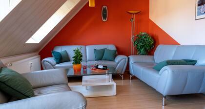 Family apartment with Müritz view, 5 minutes to the city center