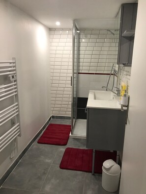 Shower, hair dryer