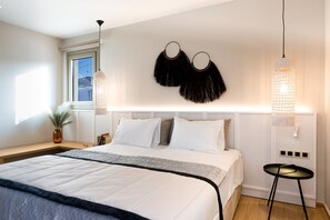 2 bedrooms, in-room safe, iron/ironing board, travel cot