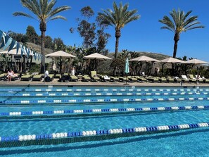 Piscina all'aperto, una piscina riscaldata