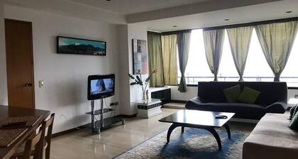 Beautiful apartment with spectacular view over the city