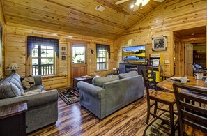 TV connectée, cheminée