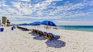 Vlak bij het strand