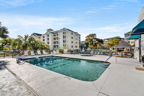 Pool - Golf and family-friendly rental w/pool, hot tub-1 block from beach in Ocean Drive (North Myrtle Beach)