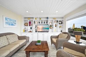 TV, fireplace - Single Family Home on the Ocean w/ BEAUTIFUL VIEWS (Newport Beach)