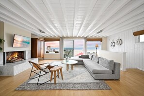 TV, fireplace - Single Family Home on the Ocean w/ BEAUTIFUL VIEWS (Newport Beach)
