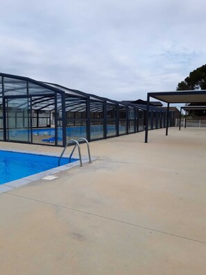 Indoor pool, outdoor pool
