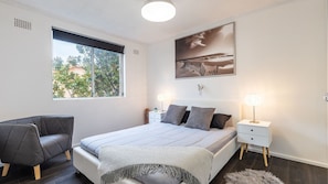 2 bedrooms, iron/ironing board