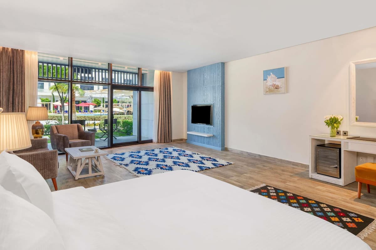 Chambre Deluxe, 1 très grand lit, accessible aux personnes à mobilité réduite