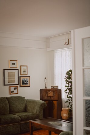 24-inch flat-screen TV with cable channels, TV