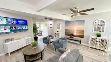 TV, video games, books, offices