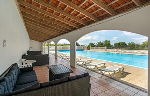 Piscine extérieure, piscine chauffée