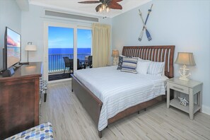 4 bedrooms, iron/ironing board, free WiFi, bed sheets - Beach Resort Condo, Sleeps 8!  Beautiful Ocean View! (Panama City Beach)