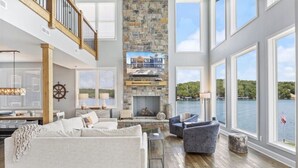 Smart TV, stereo, offices - Lakefront 5BR 6.5BA Home & Cabin amazing views (Gravois Mills)