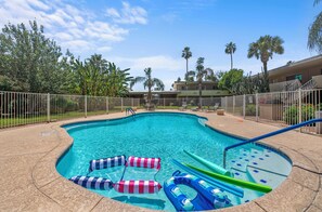 Outdoor pool, a heated pool - Walk to Old Town, Heated Pool, Fast Internet,  Continental Breakfast included.  (Scottsdale)