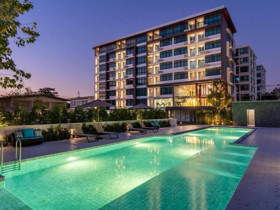 Voorkant van accommodatie