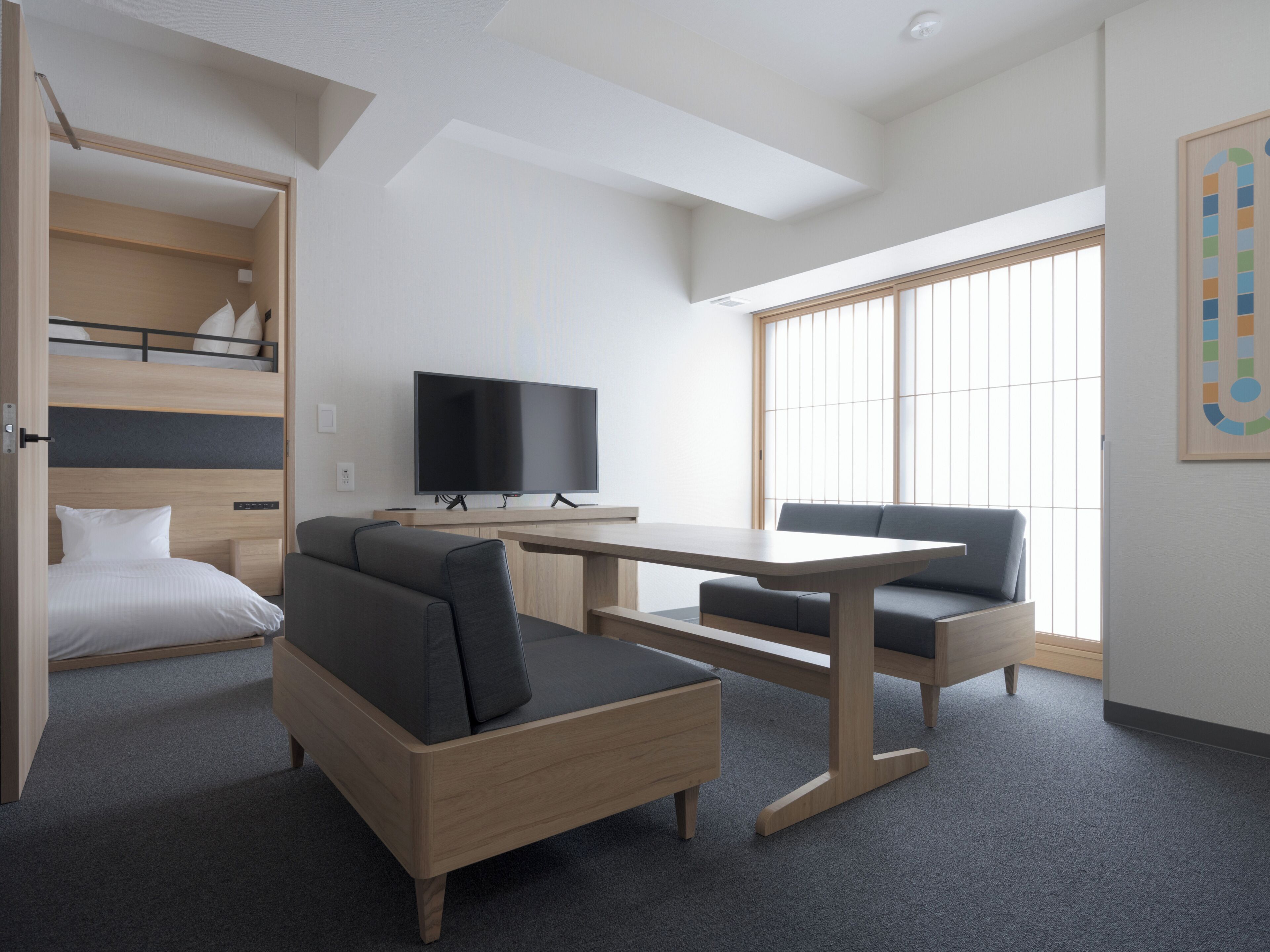 One-Bedroom Loft Bed Apartment, Non Smoking | Down comforters, in-room safe, desk, iron/ironing board