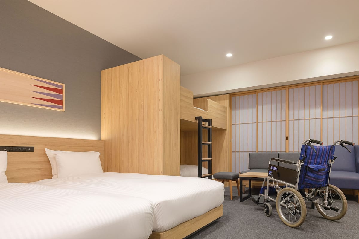 Accessible Family Apartment | 1 bedroom, down comforters, in-room safe, desk