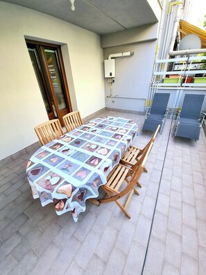 Outdoor dining - APPARTAMENTO: “PIANO TERRA MONTE” (Cefalù)