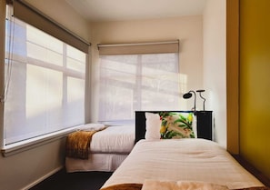 2 bedrooms, iron/ironing board, travel cot, WiFi