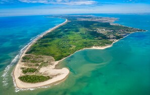 Vlak bij het strand