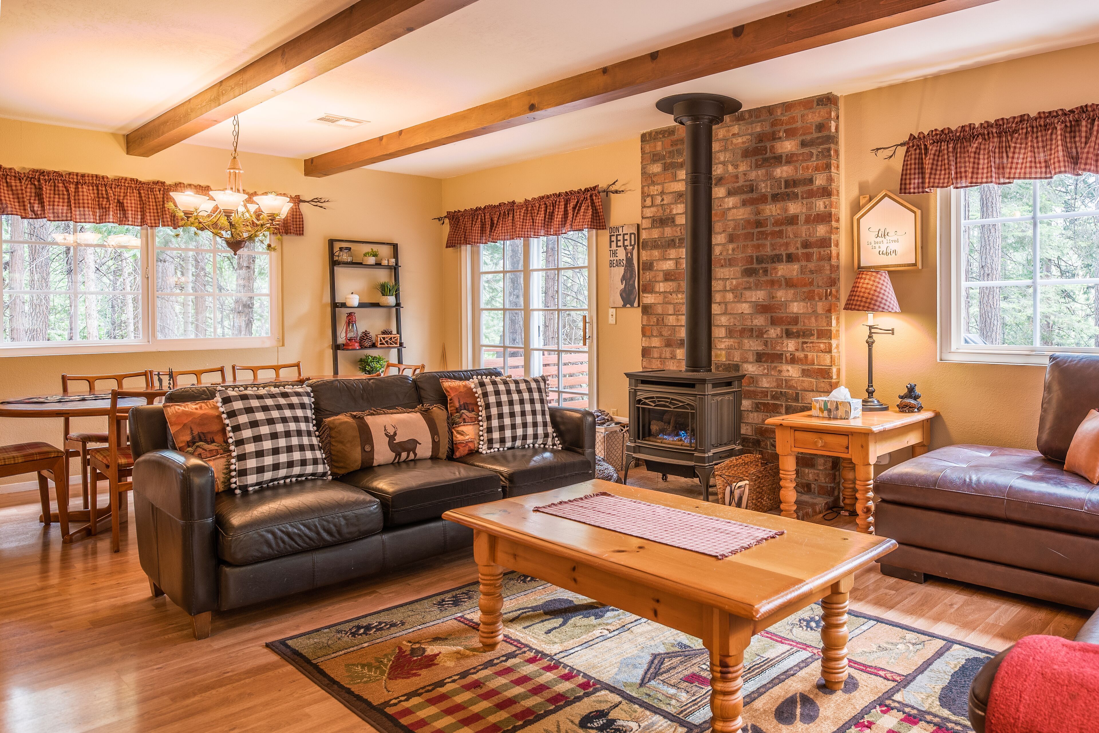 TV connectée, cheminée, jeux vidéo, lecteur de DVD