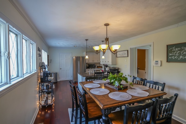 Kitchen and Dining Room.