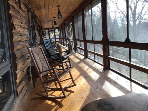 Lodge on Big Brook adjoining state easement<br>Hunter’s/snowmobile paradise