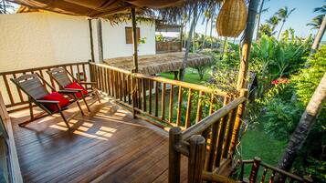 Phòng đôi, ban công, quang cảnh bãi biển | Lanai